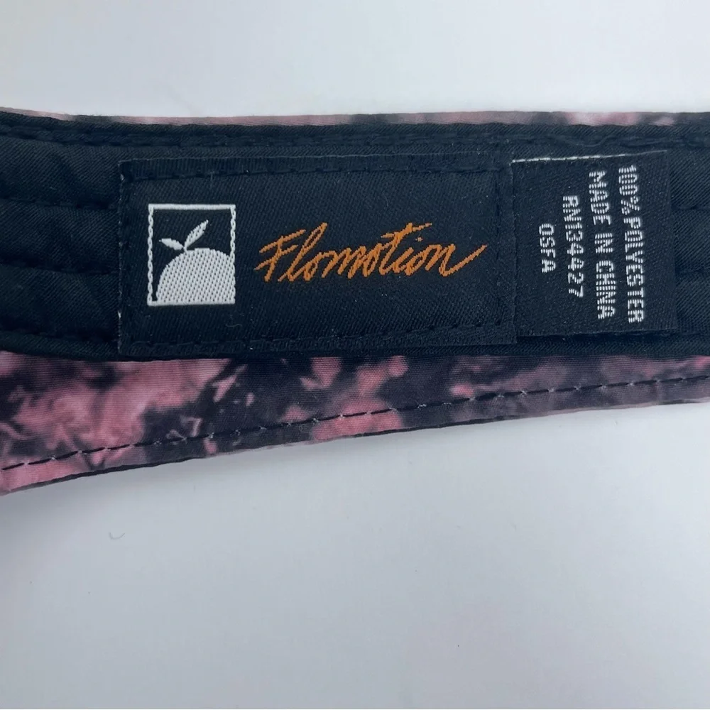 Flomotion Women's Adjustable Tie-Dye Print Golf Visor One Size; Activewear